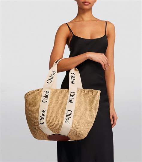 chloe woody basket bag